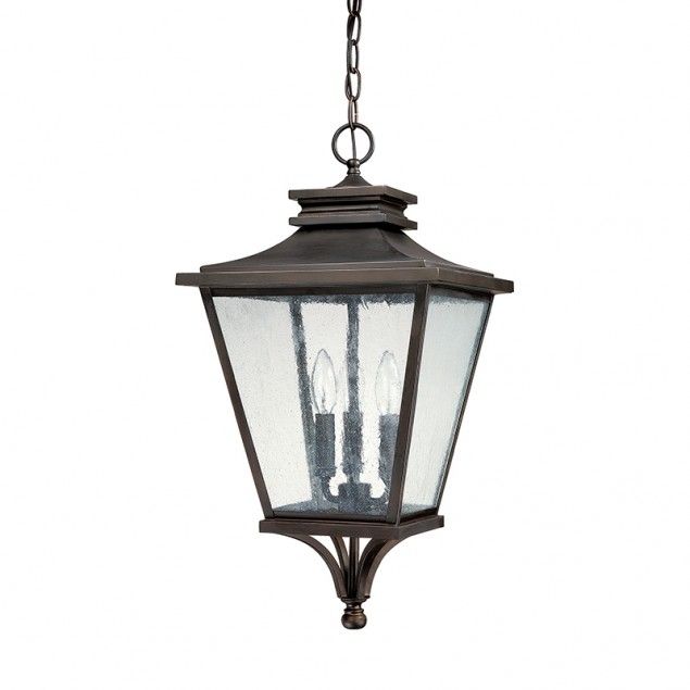 3 Light Outdoor Hanging Lantern | Capital Lighting Fixture Company Intended For Outdoor Hanging Light Fixtures In Black (Photo 5 of 10)