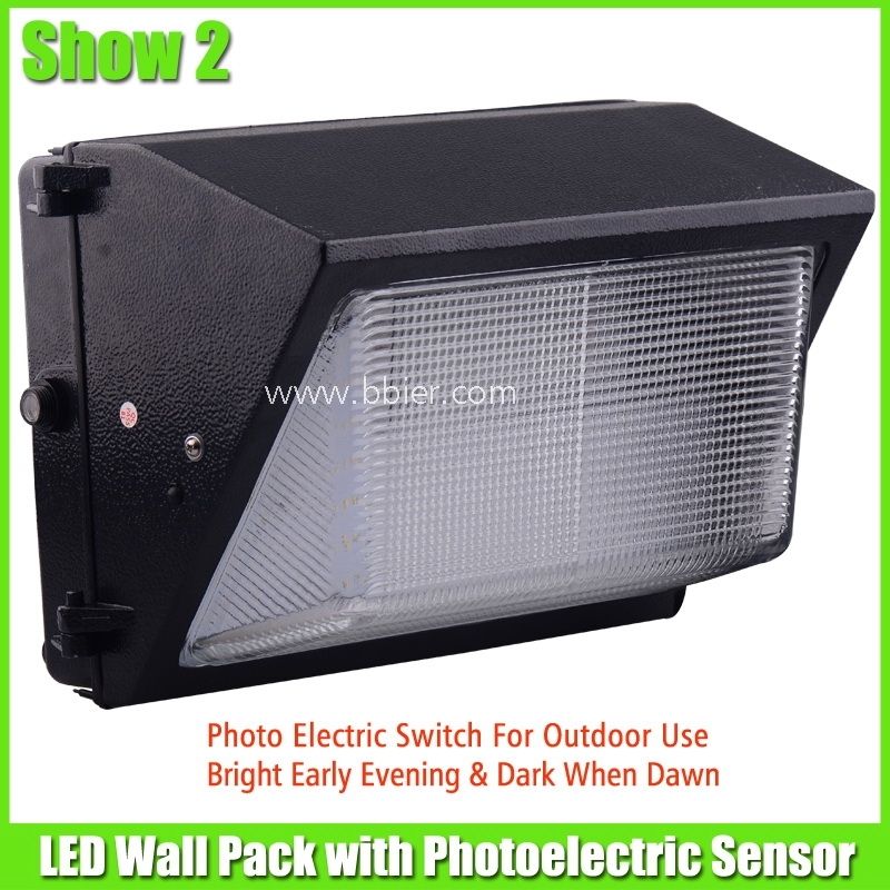 30w Led Wall Pack Fixtures Commercial Outdoor Lighting With Sensor Regarding Commercial Outdoor Wall Lighting (Photo 7 of 10)