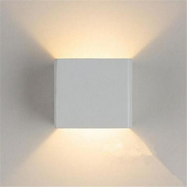 7w Led Outdoor Wall Lamp Ip65 Surface Mounted Outdoor Cube Led Wall Inside White Led Outdoor Wall Lights (Photo 1 of 10)