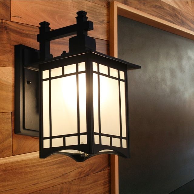 American Road Wall Lamps Outdoor Light Iron Japanese Style Aisle With Japanese Outdoor Wall Lighting (View 8 of 10)