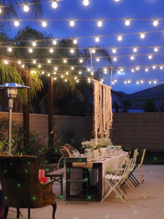 Appealing Outdoor Light With Hanging String : Fabulous Outdoor Patio Regarding Hanging Outdoor Lights In Backyard (Photo 1 of 10)