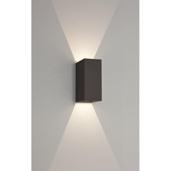 Astro 7061 | Oslo 160 2 Light Led Wall Light Ip65 Black For Led Outdoor Wall Lighting (Photo 3 of 10)