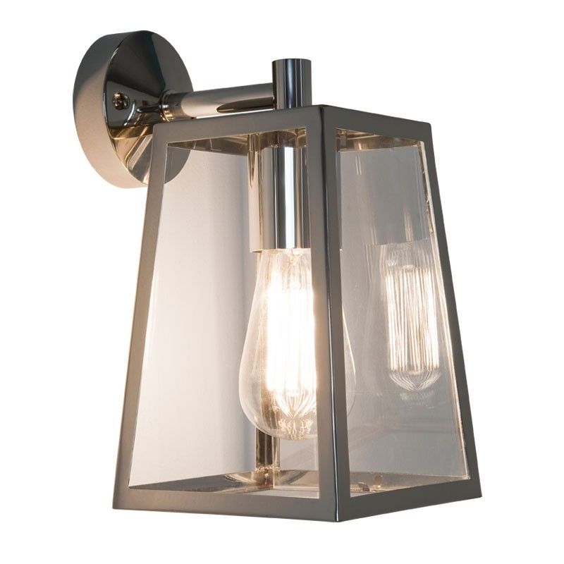 Calvi Wall Lantern – Polished Nickel – Lighting Direct Pertaining To Outdoor Hanging Wall Lanterns (View 1 of 10)