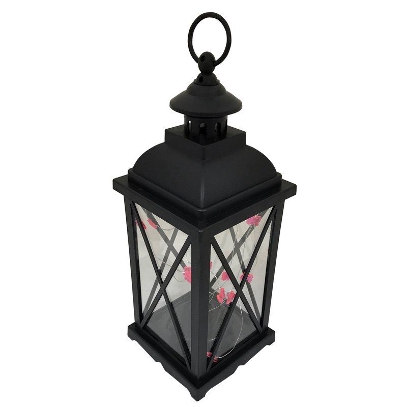 Charlton Home Kaneville Battery Operated 1 Light Led Outdoor Hanging Regarding Outdoor Hanging Lanterns With Battery Operated (Photo 8 of 10)