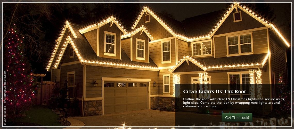 Christmas Lights Ideas For The Roof Regarding Hanging Outdoor Lights On House (Photo 10 of 10)
