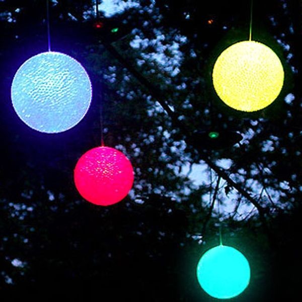 Colored Outdoor Christmas Light Balls 14 Amusing Outdoor Lighted Pertaining To Outdoor Hanging Light Balls (Photo 5 of 10)