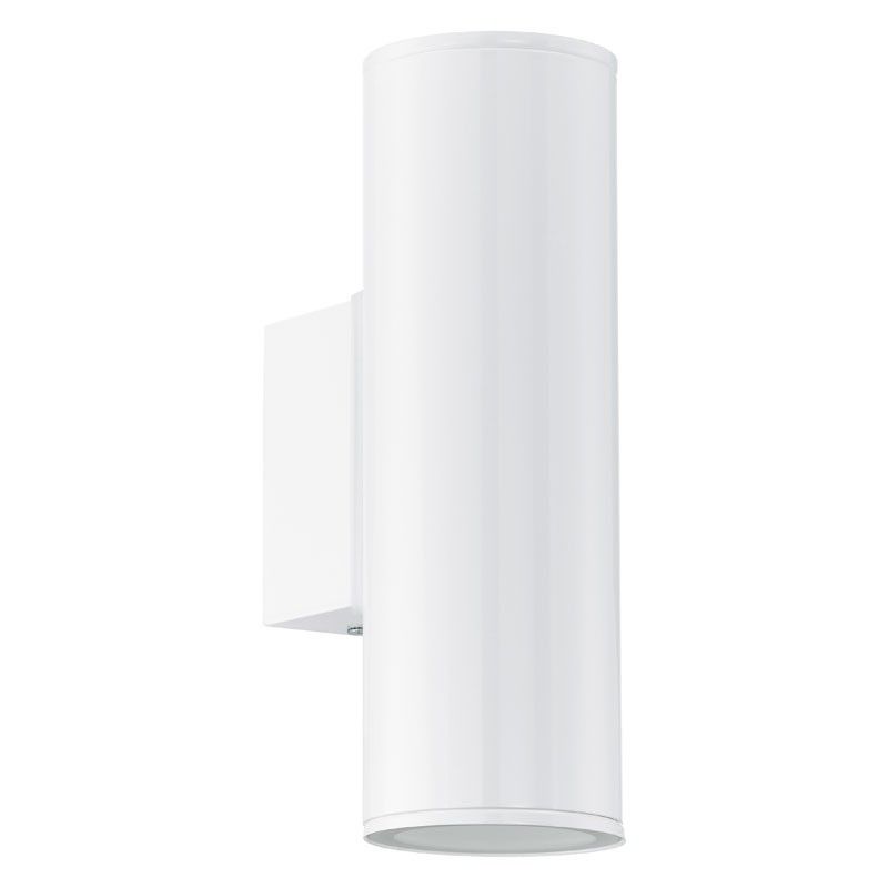 Eglo Riga Twin Led Outdoor Wall Light – Gloss White – Lighting Direct In White Outdoor Wall Lights (View 9 of 10)
