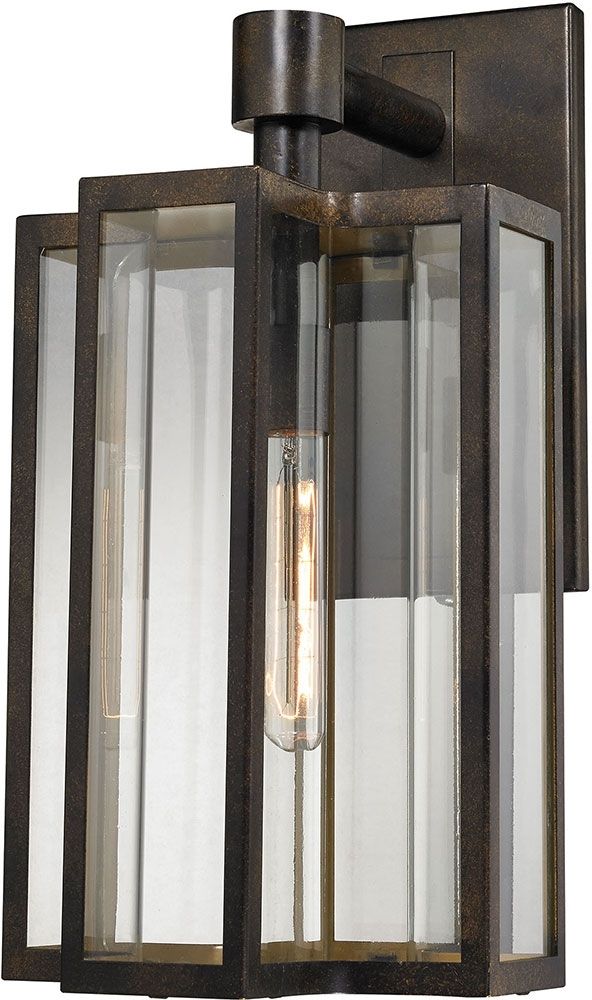 Elk 45146 1 Bianca Contemporary Hazelnut Bronze Outdoor Wall Light With Large Outdoor Wall Lighting (View 3 of 10)