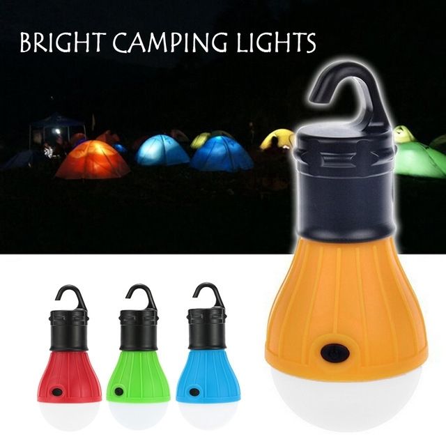 Emergency Camping Tent Lamp Outdoor Hanging Tent Light 3 Led Bulb In Outdoor Hanging Plastic Lanterns (View 7 of 10)
