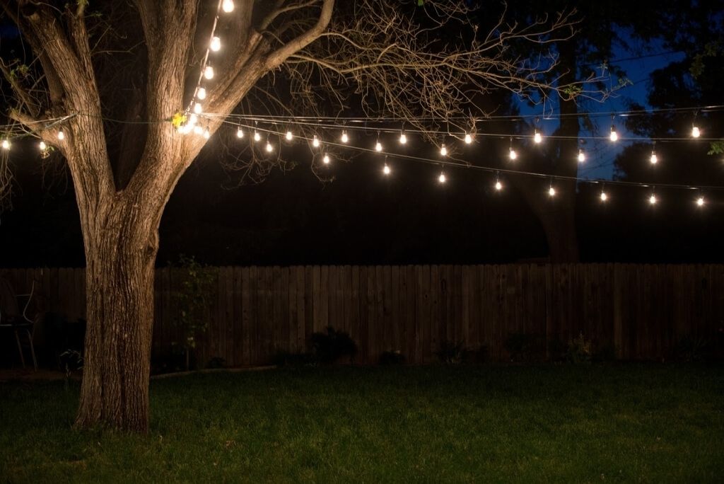 Fabulous Hanging Outdoor Lights At Home Decoration Lovely String In Hanging Outdoor Lights In Backyard (Photo 5 of 10)
