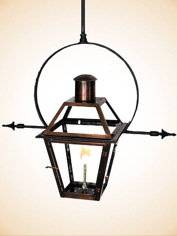 Flambeaux French Quarter Hanging Yoke With Ladder Racks Gas Outdoor In Electric Outdoor Hanging Lanterns (View 1 of 10)