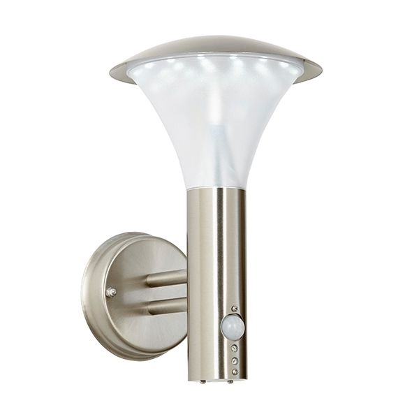Francis Pir 1lt Wall Ip44 6w Daylight White Intended For Outdoor Led Wall Lights With Pir Sensor (Photo 7 of 10)