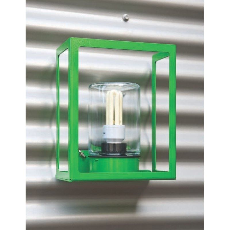 French Cubic Outdoor Wall Light Hugy – Terra Lumi Within Green Outdoor Wall Lights (Photo 8 of 10)