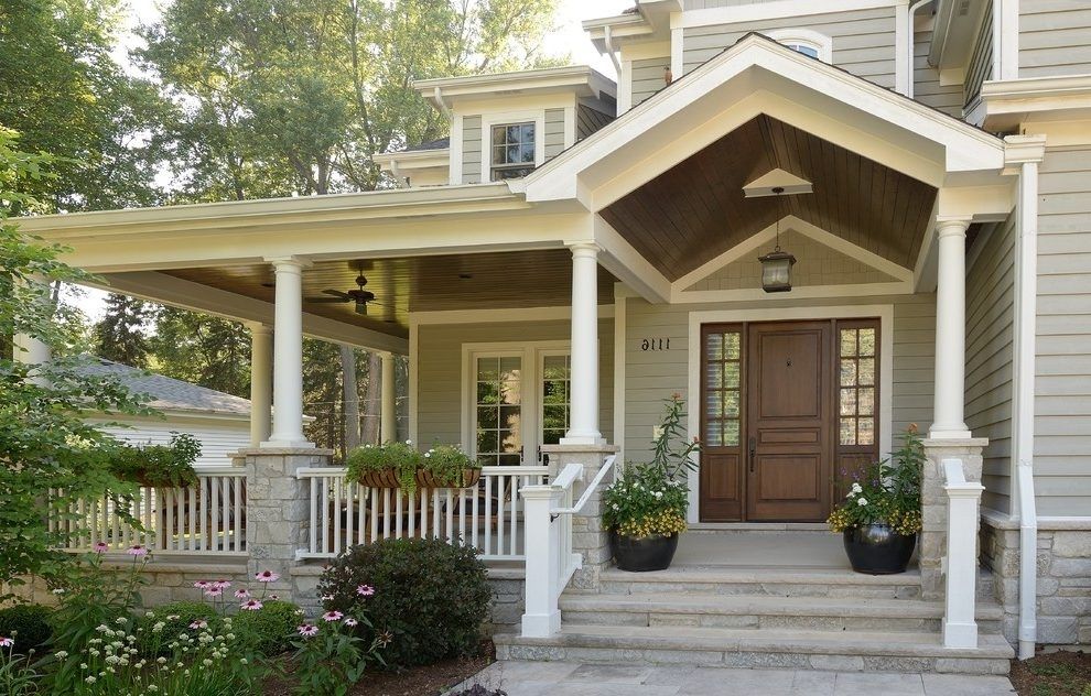 Front Porch Entrance Designs Entry Craftsman With Outdoor Lighting With Regard To Hanging Outdoor Entrance Lights (View 3 of 10)