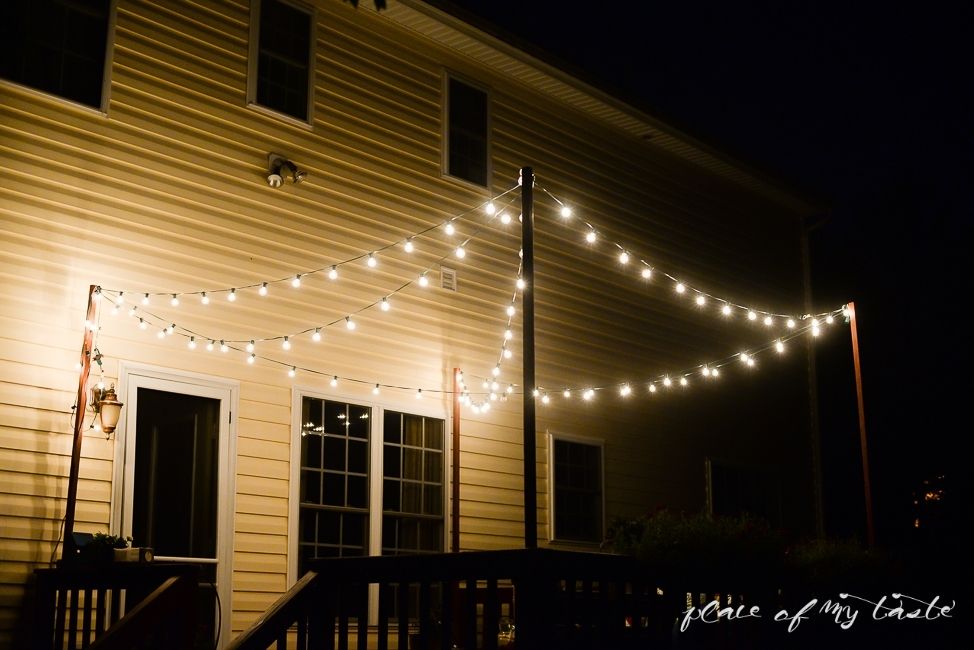 Hang String Lights On Your Deck An Easy Way For Hanging Outdoor Rope Lights (Photo 4 of 10)