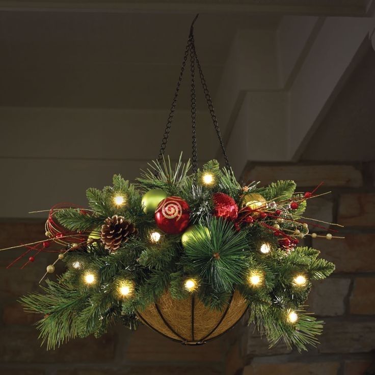 Hanging Christmas Potsthese Are The Best Diy Christmas Homemade With Regard To Outdoor Hanging Ornament Lights (View 10 of 10)