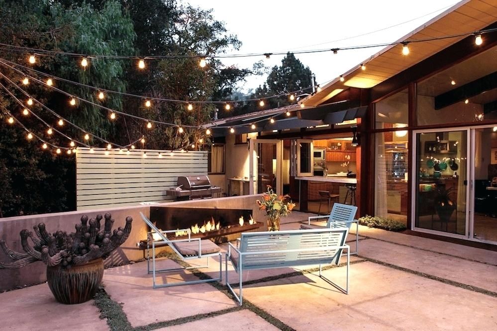 Hanging String Lights Outdoors Outdoor With Regard To Outside Idea Intended For Outdoor Patio Hanging String Lights (Photo 2 of 10)