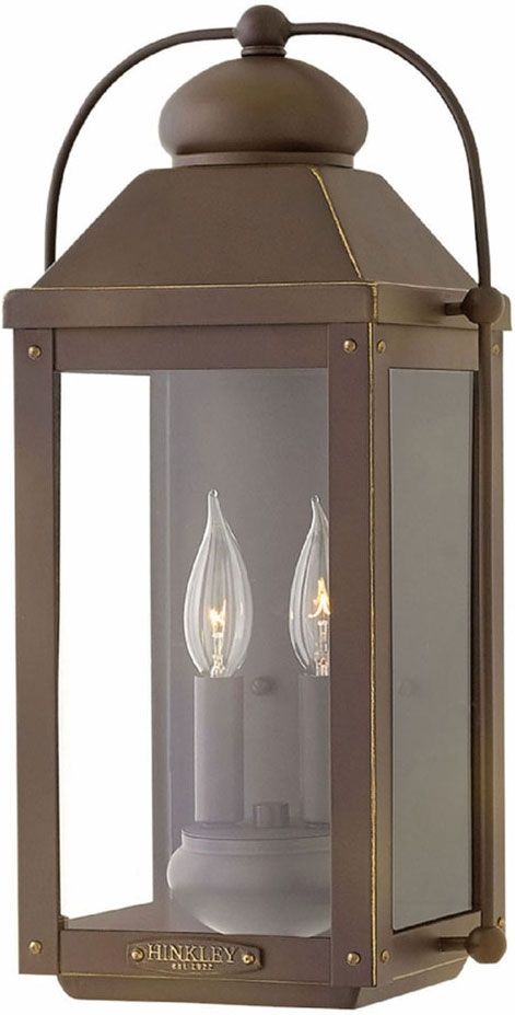 Hinkley 1854lz Anchorage Light Oiled Bronze Outdoor Wall Sconce With Regard To Outdoor Wall Sconce Lighting Fixtures (Photo 4 of 10)