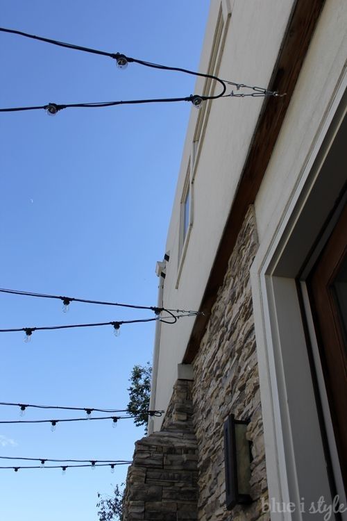 How To Hang Patio String Lights | For When You Don't Have Something Intended For Hanging Outdoor Cafe Lights (View 4 of 10)
