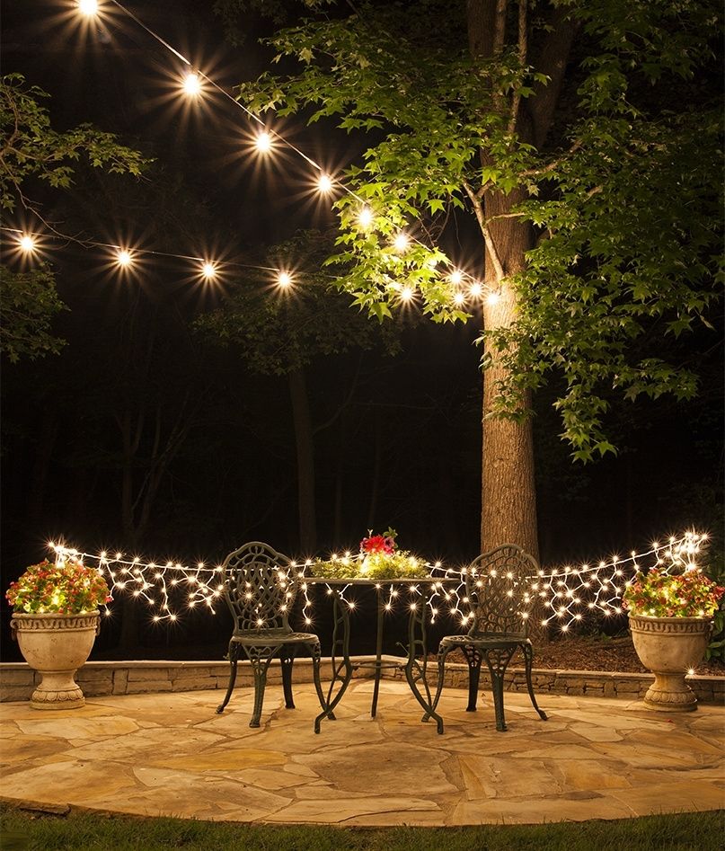 How To Plan And Hang Patio Lights Hanging String Lights Outdoors With Regard To Hanging Outdoor Rope Lights (Photo 10 of 10)