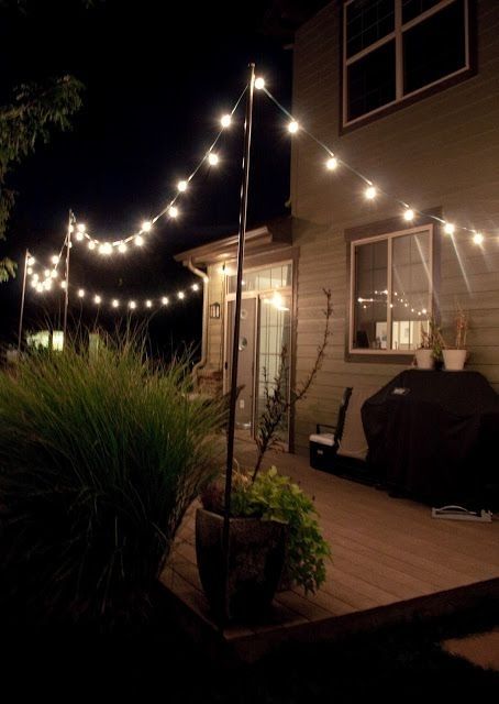 I Have Been Looking For A Good Diy Way To Hang String Lights On The Pertaining To Hanging Outdoor Rope Lights (View 6 of 10)