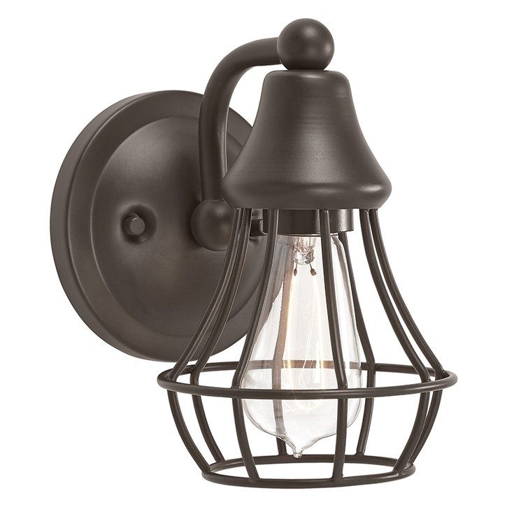 Kichler Collection Name 1 Light Olde Bronze Teardrop Vanity Light With Outdoor Wall Light Fixtures At Lowes (View 10 of 10)