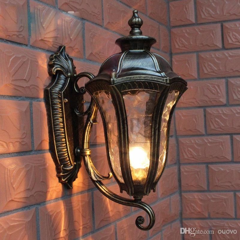 Luxury Bronze Mermaid European Outdoor Wall Lamp Villa Waterproof For European Outdoor Wall Lighting (View 1 of 10)