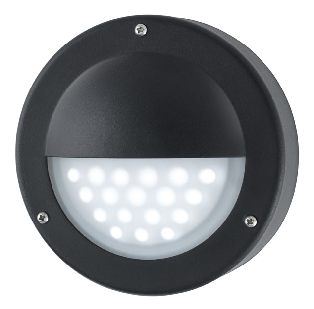 Modern Led Outdoor Mini Garden Wall Step Light Black 8744bk Within Outdoor Led Wall Lighting (Photo 1 of 10)