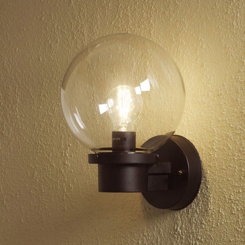 Nemi Globe Wall Lamp – Dusk To Dawn – Lighting Direct Pertaining To Globe Outdoor Wall Lighting (Photo 1 of 10)