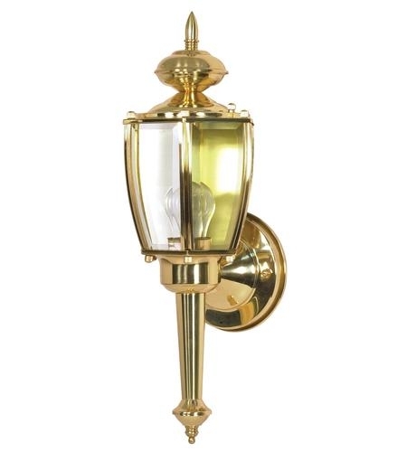 Nuvo 60/754 Freeport 1 Light 17 Inch Polished Brass Outdoor Wall Light For Polished Brass Outdoor Wall Lighting (Photo 1 of 10)