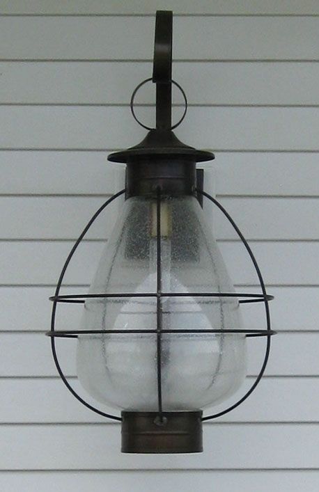 Onion Lights And Lamps – Wall And Post Onion Lamps – Sandwich Lantern In Hanging Outdoor Onion Lights (View 8 of 10)
