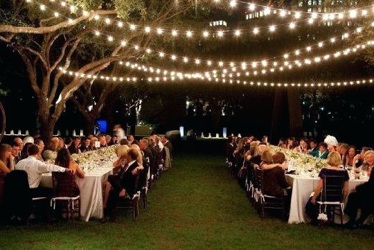 Featured Photo of  Best 10+ of Hanging Lights for Outdoor Wedding