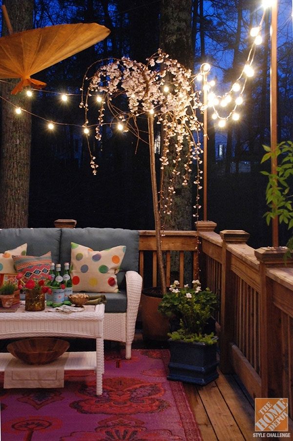 Outdoor Lighting Ideas For Your Backyard Regarding Hanging Outdoor String Lights At Home Depot (View 2 of 10)