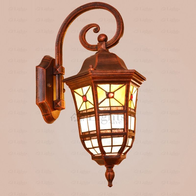 Outdoor Stained Glass Water Proof Wall Mounted Sconces Intended For Stained Glass Outdoor Wall Lights (View 6 of 10)