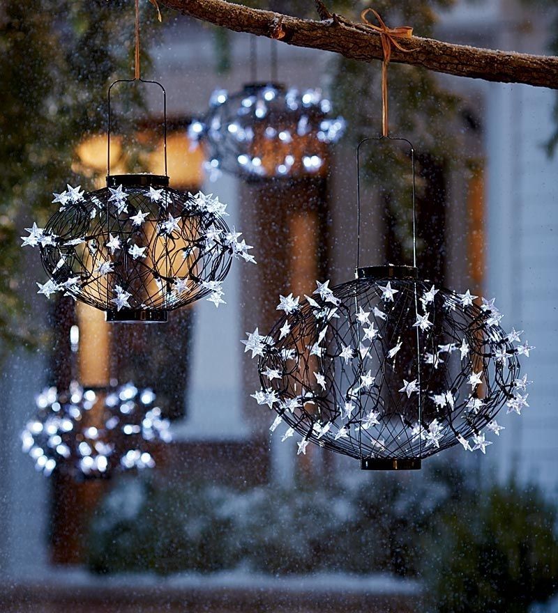 Plow & Hearth Solar Lighted Christmas Balls Review | Star Lanterns Throughout Outdoor Hanging Light Balls (View 8 of 10)