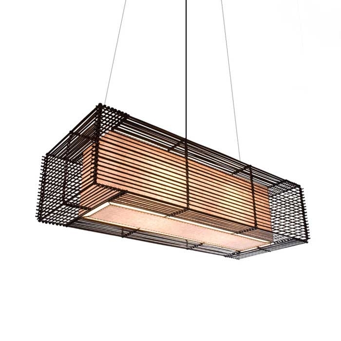 Rectangular Outdoor Hanging Lamphive | Lki B 3910od Inside Outdoor Rated Hanging Lights (Photo 1 of 10)