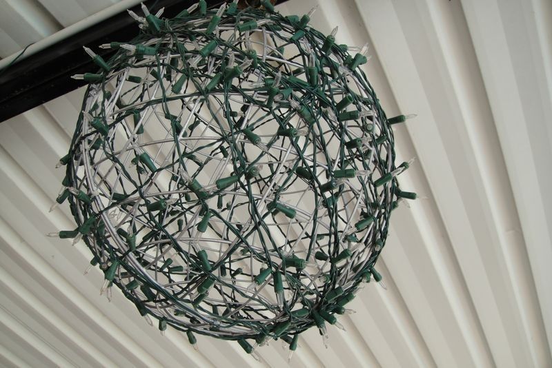 Rescued And Recycled (and A Little Diy) | Light Globes, Globe And Fairy With Regard To Outdoor Hanging Basket Lights (Photo 7 of 10)