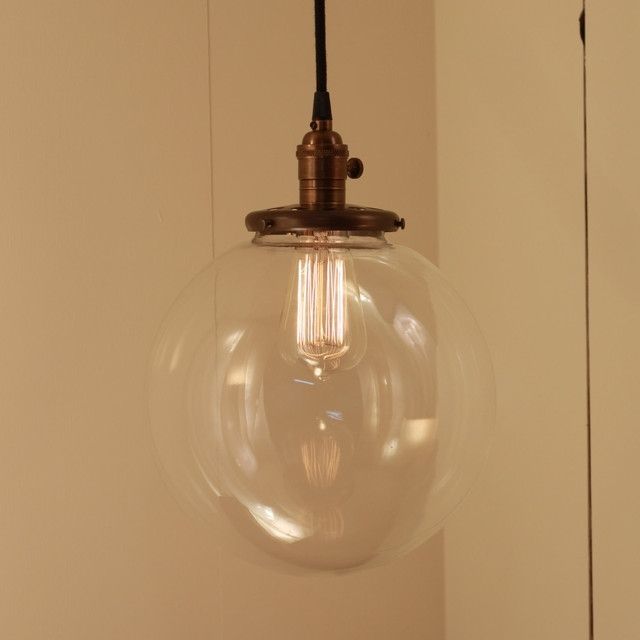 Round Pendant Light Vintage Glass Lights For Design 10 – Quantiply (View 7 of 10)
