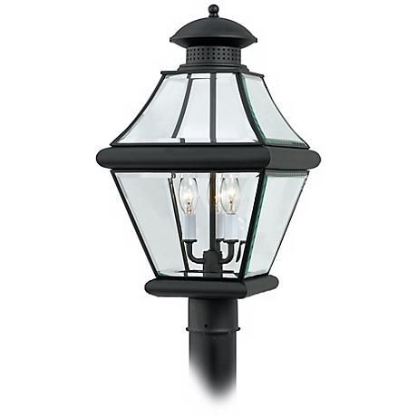 Rutledge Collection Black 20 1/2" High Outdoor Post Light – Style With Outdoor Hanging Post Lights (Photo 8 of 10)