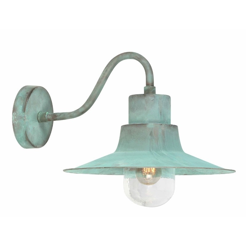 Sheldon Wall Light – Verdigris – Lighting Direct For Verdigris Outdoor Wall Lighting (Photo 1 of 10)