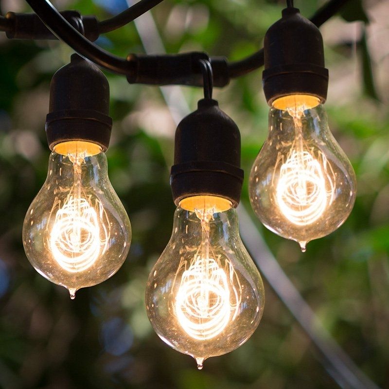String Light Company Vintage Metro Outdoor String Lights | Hayneedle For Outdoor Hanging String Light Bulbs (View 7 of 10)