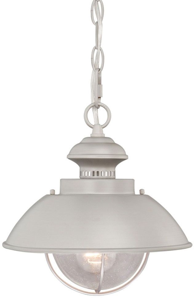 Vaxcel Od21518bn Harwich Nautical Brushed Nickel Finish 10" Wide Pertaining To Nautical Outdoor Hanging Lights (View 4 of 10)