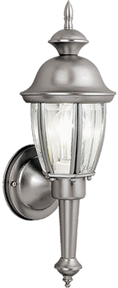 Vaxcel Ow3112bn Capitol Brushed Nickel Outdoor Wall Lighting Sconce With Regard To Nickel Outdoor Wall Lighting (Photo 10 of 10)