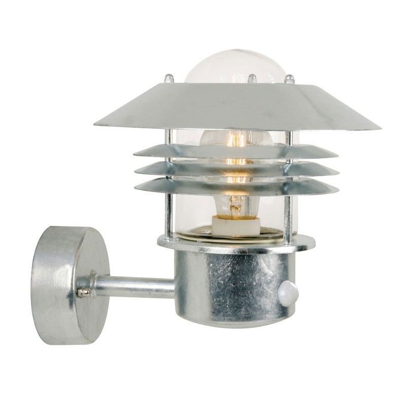 Vejers Pir Wall Lamp – Galvanised – Lighting Direct Regarding Pir Sensor Outdoor Wall Lighting (Photo 10 of 10)