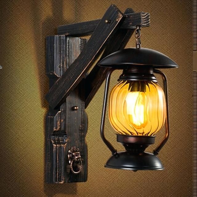 Vintage Outdoor Wall Lights Antique Brass Exterior Wall Lights For Retro Outdoor Wall Lighting (Photo 4 of 10)