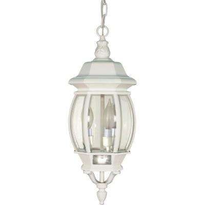 White – Outdoor Hanging Lights – Outdoor Ceiling Lighting – The Home In White Outdoor Hanging Lights (Photo 1 of 10)