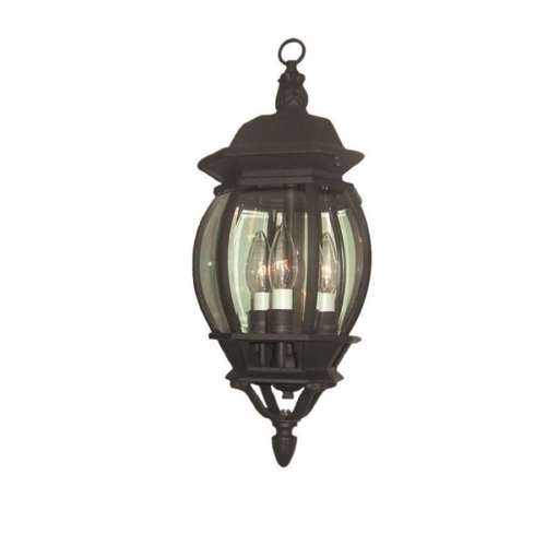 Woodbridge Lighting Basic 3 Light Outdoor Hanging Pendant Powder With Outdoor Hanging Lights At Ebay (Photo 1 of 10)