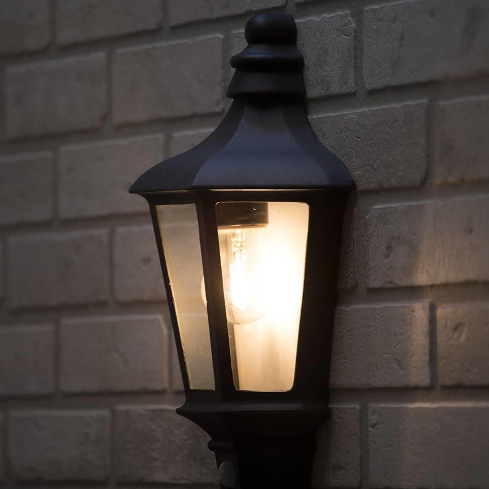 1 Light Outdoor Wall Half Lantern Garden Pir Motion Sensor With Regard To Outdoor Lanterns With Pir (View 13 of 20)