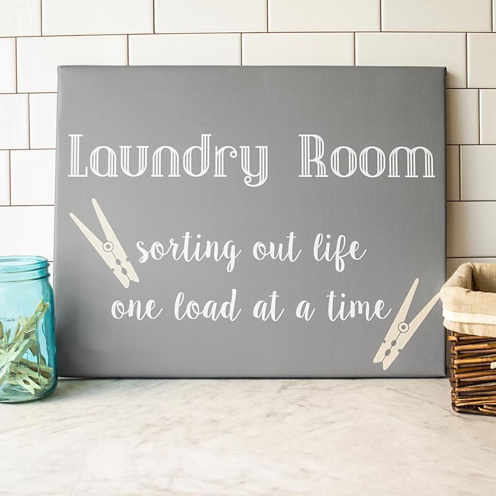 16 In. X 20 In. "laundry Room Canvas" Wall Art Lad 2109 St – The With Regard To Laundry Room Wall Art (Photo 14 of 20)