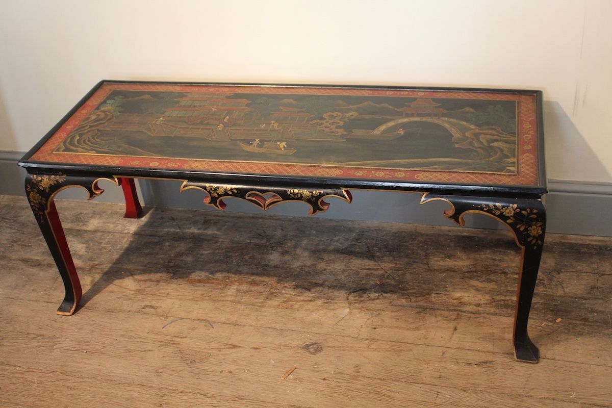 1930s Spanish Chinoiserie Coffee Table Low Tables – Damabianca Pertaining To Spanish Coffee Tables (Photo 8 of 30)